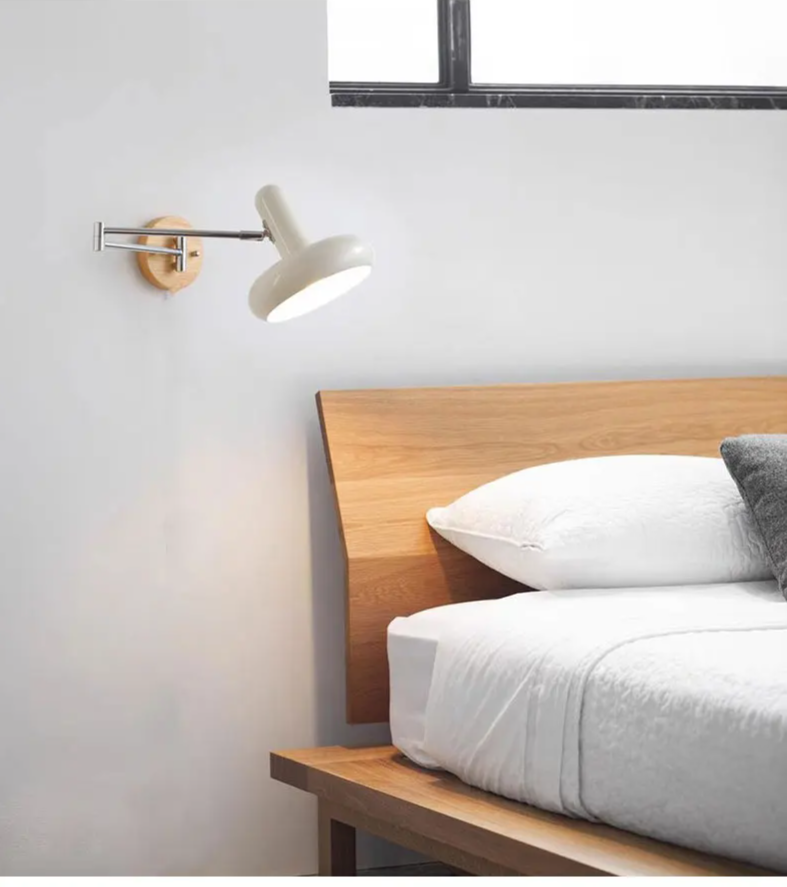 WindRocker FlexArm Wandlamp – Vintage Telescopische Leeslamp - wandlamp - close-up