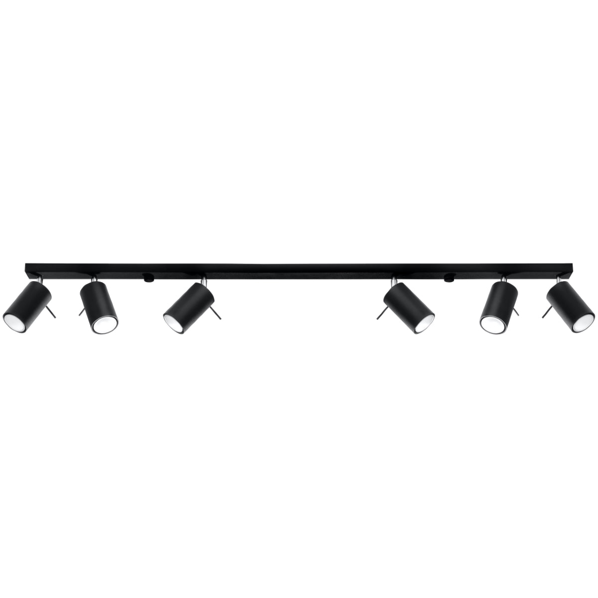 Plafondlamp RING 6L zwart