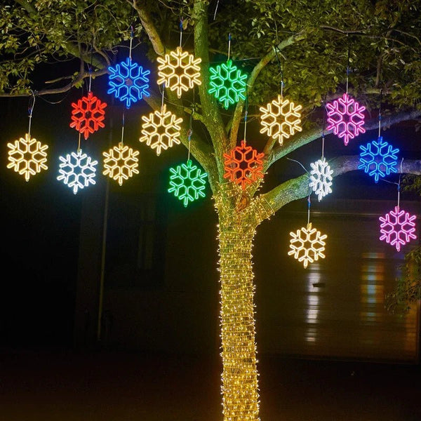 Kerstmis Led Waterdicht Sneeuwvlok Licht - buitenverlichting