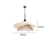 WabiRope Aura: Scandinavische Wabi Sabi Hennep Touw Hanglamp