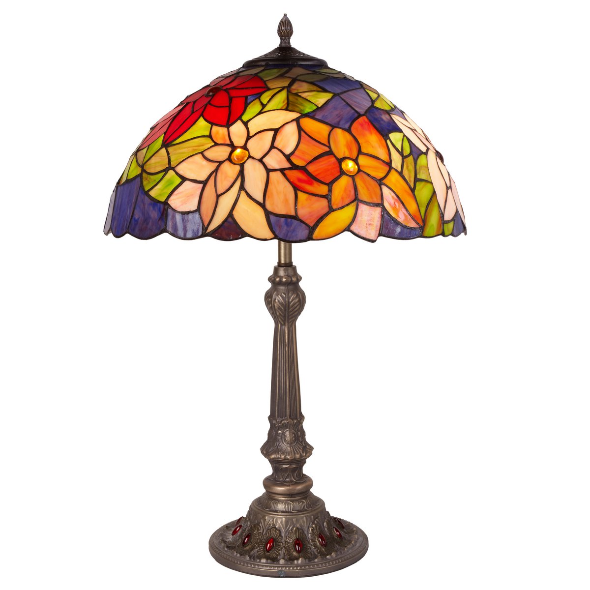 Alexandra Lighting - Grote Tafellamp Tiffany Diameter 40Cm Güell Serie - tafellampen