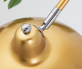 Nordic Gold Luxe Vloerlamp – Minimalistisch Design met Marmeren Basis