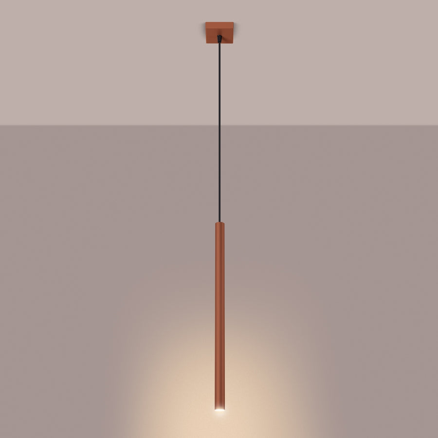 Hanglamp PASTELO 1 rood oker