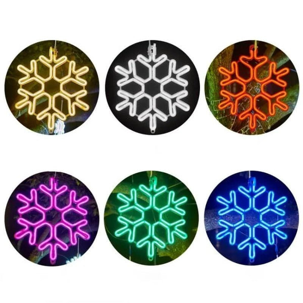 Kerstmis Led Waterdicht Sneeuwvlok Licht - buitenverlichting - sfeerbeeld