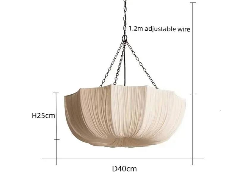 KumoWabi Japanse Wabi-Sabi Stoffen Hanglamp