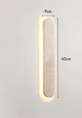 StoneGlow Recta – Moderne Wandlamp van Natuursteen