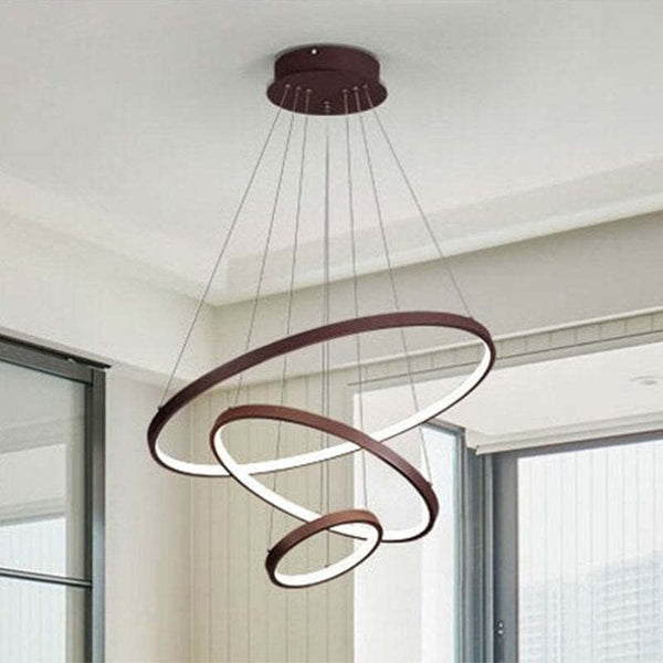 Boncy® Luxe Plafondlamp - 3 LED Ringen Plafondlampen - Plafonniere Plafond lamp Woonkamer Slaapkamer of Kinderkamer - Plafonnieres