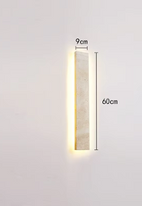 StoneGlow Recta – Moderne Wandlamp van Natuursteen