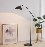 Nordic Gold Luxe Vloerlamp – Minimalistisch Design met Marmeren Basis