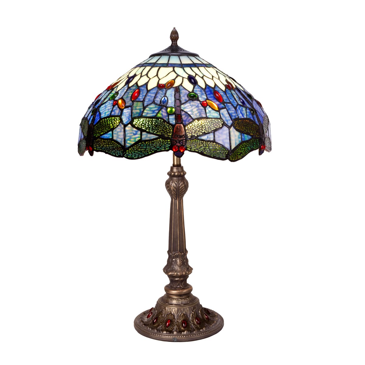Alexandra Lighting - Grote Tafellamp Tiffany Diameter 40Cm Belle Epoque Serie - tafellampen