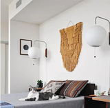 SakuraSilk – Japanse Handgeweven Zijde Wandlamp