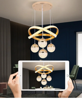 LumaCrest LED Hanglamp – Moderne Art Deco Sfeer voor Eetkamer en Woonruimte