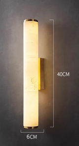 Auralis Lux – Minimalistische Wandlamp van Koper & Marmer