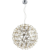 Skapetze - S.Luce Pro Atom 70 Led Hanglamp Metalen Bol 2484Lm Chroom