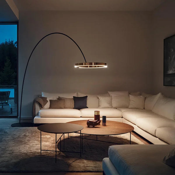 Scandinavische Led Design Staande Lamp - vloerlamp - sfeerbeeld