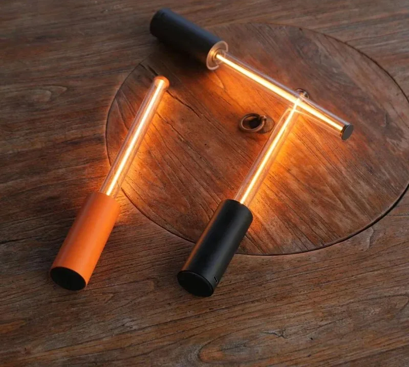 Modern Minimalistische Ademlicht Tafellamp – Draagbare Oplaadbare Touch Bedlamp & Nachtlampje - tafellampen - sfeerbeeld
