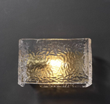 LuxeLuma Postmoderne Koperen Wandlamp met Glazen Kap