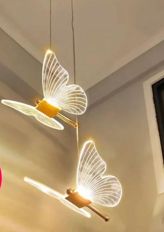 AuréaButterfly Moderne LED Vlinder Hanglamp - plafondlamp - sfeerbeeld