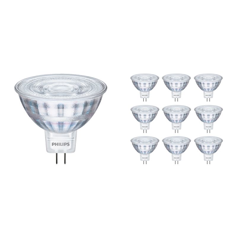 Voordeelpak 10x Philips Corepro LEDspot GU5.3 MR16 2.9W 230lm 36D - 827 Zeer Warm Wit | Vervangt 20W - verlichting