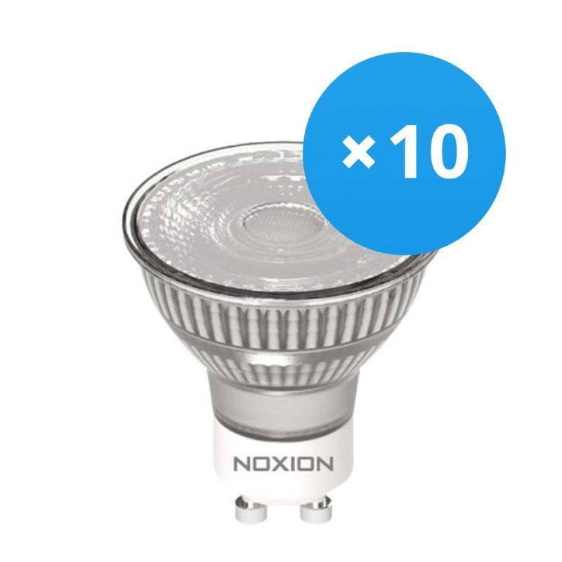 Voordeelpak 10x Noxion LED Spot GU10 PAR16 3W 230lm 36D - 827 Zeer Warm Wit | Dimbaar - Vervangt 35W - verlichting