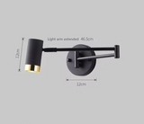 LUXARM Verstelbare Wandlamp met Lange Arm