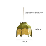 ChâteauLumière Franse Retro Koper & Stoffen Kwast Chandelier