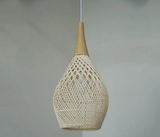 RattanaGlow: Handgeweven Rieten Hanglamp in Zuidoost-Aziatische Stijl