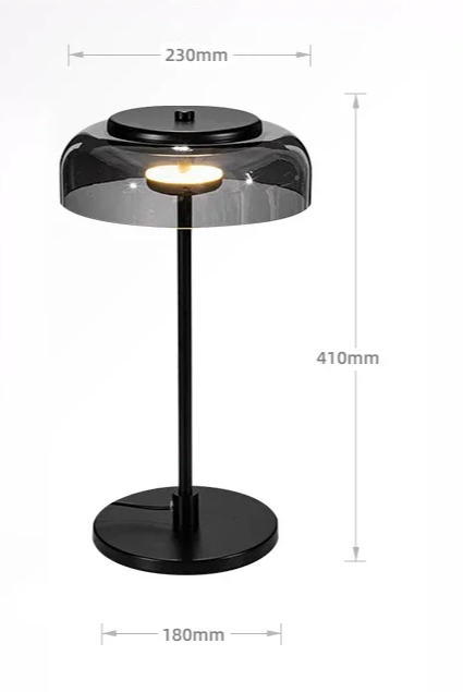 Aurélo – Designer Tafellamp van Glas met LED in Postmoderne Stijl