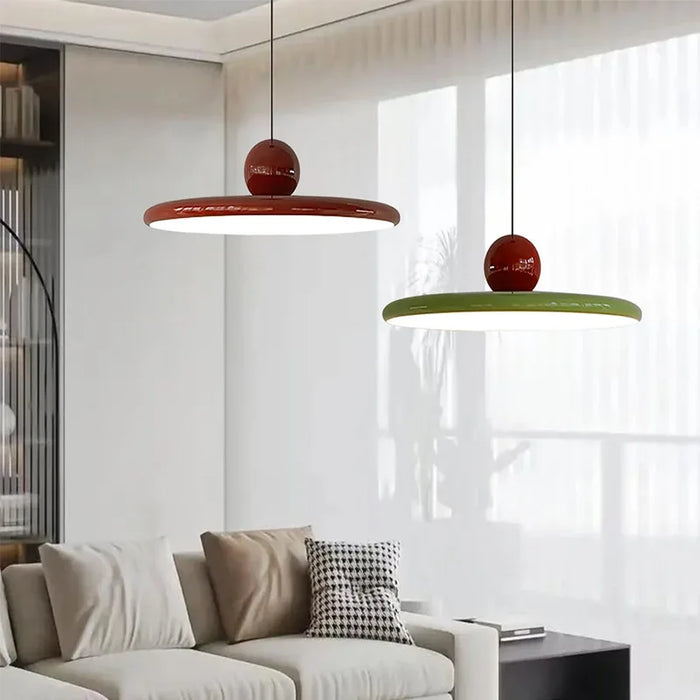 Scandinavische Glazen Lamp In BauHaus Stijl - hanglampen - sfeerbeeld