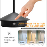 LumaTouch – Oplaadbare LED Tafellamp met Traploze Dimming