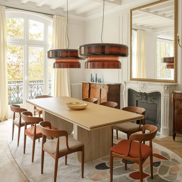 Luxe Bohemia Hanglamp Van Geblazen Glas - hanglampen