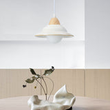 Retro Hoed Vorm Wit Keramische Hanglamp