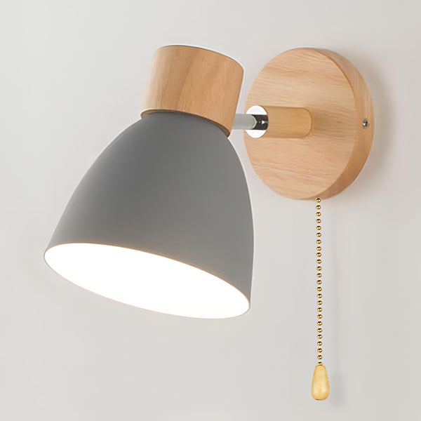Hout Scandinavisch Moderne Hangende Schakelaar Wandlamp - wandlampen