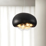 Moderne Hanglamp in Wit, Zwart en Grijs