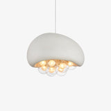 Moderne Hanglamp in Wit, Zwart en Grijs