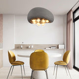 Moderne Hanglamp in Wit, Zwart en Grijs
