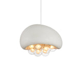 Moderne Hanglamp in Wit, Zwart en Grijs