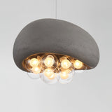Moderne Hanglamp in Wit, Zwart en Grijs