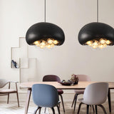 Moderne Hanglamp in Wit, Zwart en Grijs