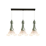 Glazen Hanglamp In De Vorm Van Een Bloem