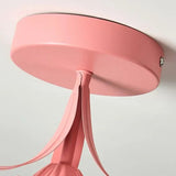 Eenvoudige Tiffany Plafondlamp Met Minibloemen