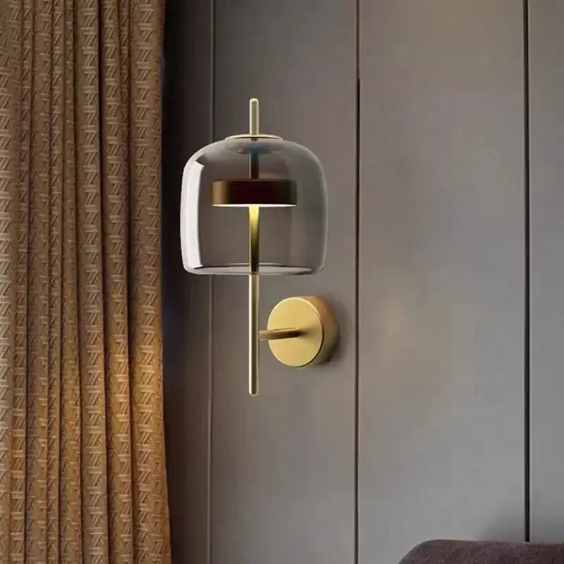 LumiVerre – Elegante Glazen Wandlamp - wandlamp - sfeerbeeld