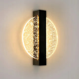 LumaLeaf Rond Wandpaneel – Moderne LED Wandlamp met Zilveren Blad & Warm Licht (3500K)