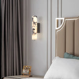 Marbella Lux Sconce – Natuurlijke Zwarte Marmeren Wandlamp in Italiaans Design voor Slaapkamer &a Woonkamer