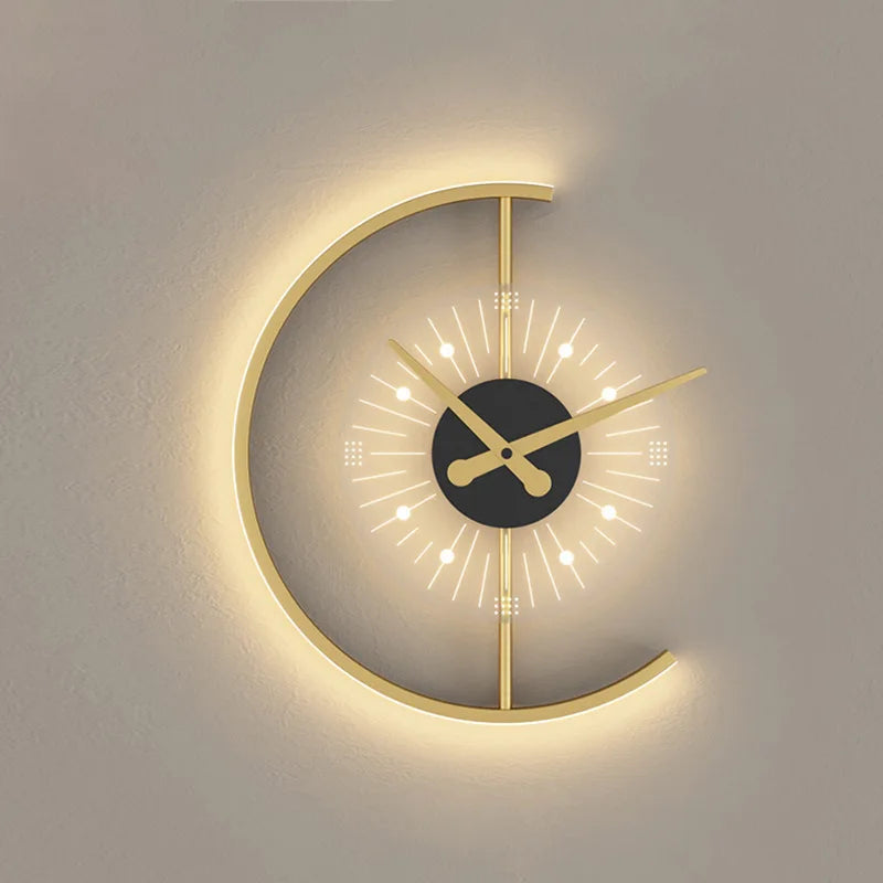 Nordic Clock Wall Lamp - wandlamp