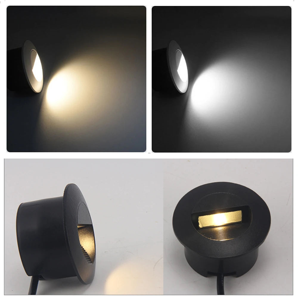 LumoStep Pro – 3W LED Ingebouwde Buiten Wandlamp - wandlamp - sfeerbeeld
