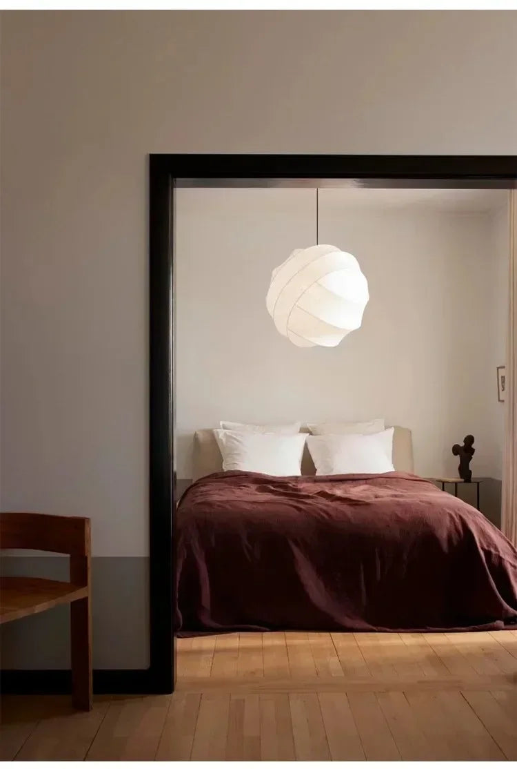 Noguchi Wabi Sphere – Japanse Stijl Papieren Hanglamp - hanglampen - gemonteerd