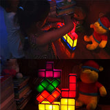 PixelGlow DIY Retro Game Lamp – Unieke Nachtlamp met Tetris Design