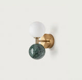 Nordic Marble Glow – Luxe LED Wandlamp van Marmer