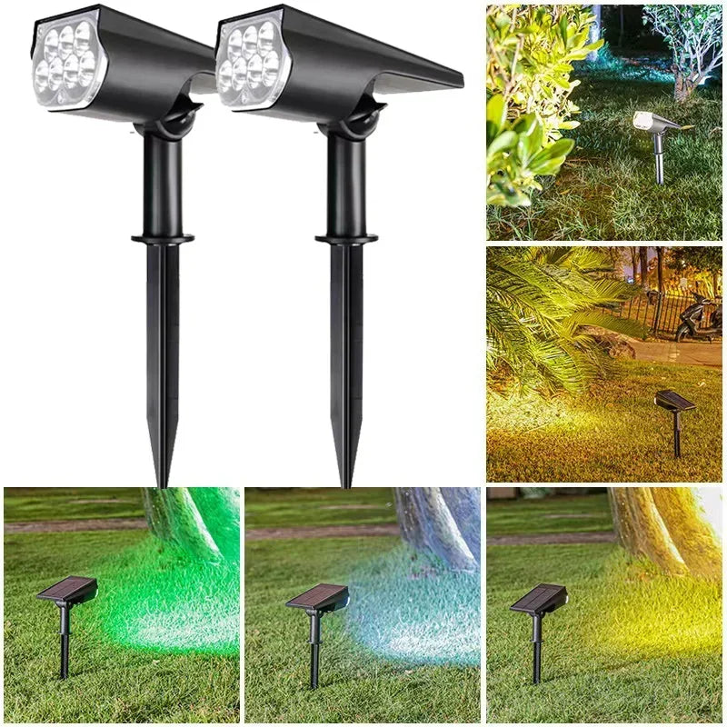 SOLARFORCE 7LED Verstelbare Solar Spotlight - buitenverlichting